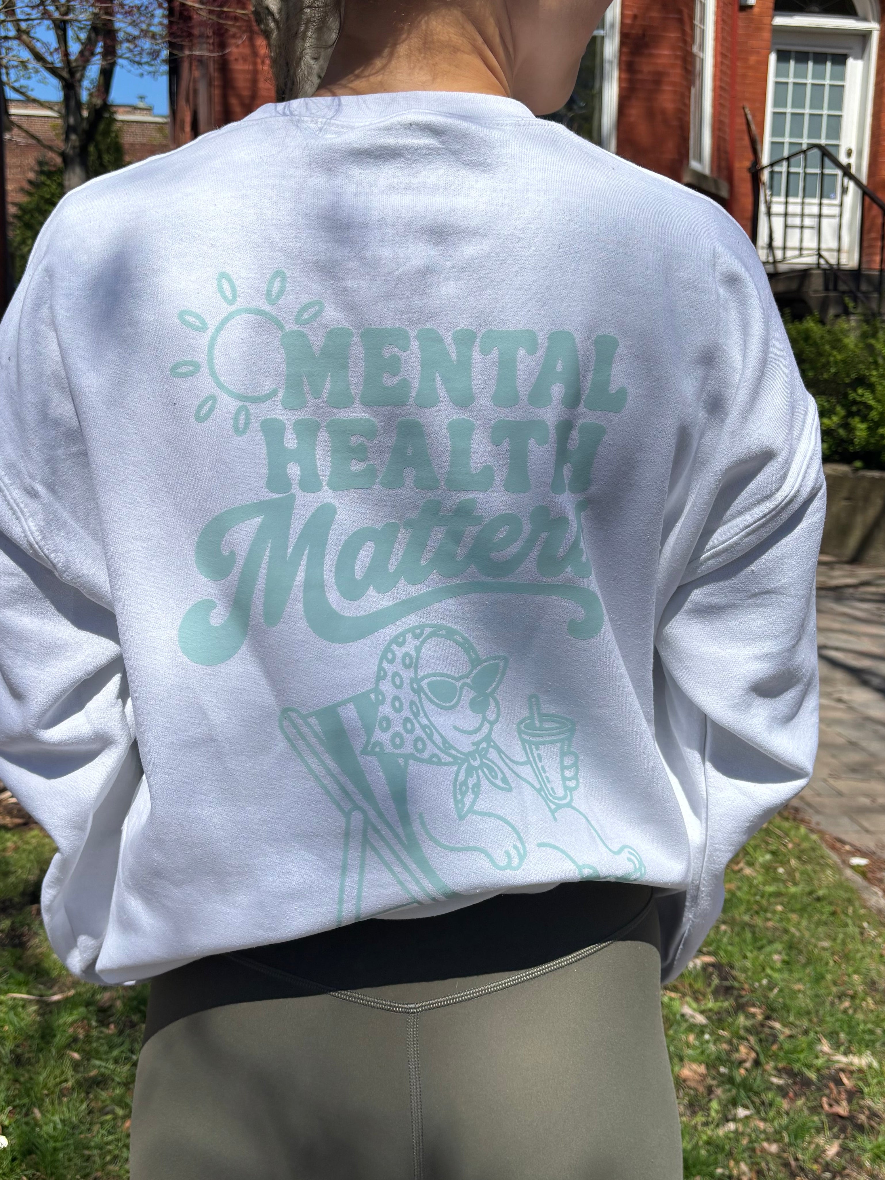 Mental Health Matters Sweater (White)